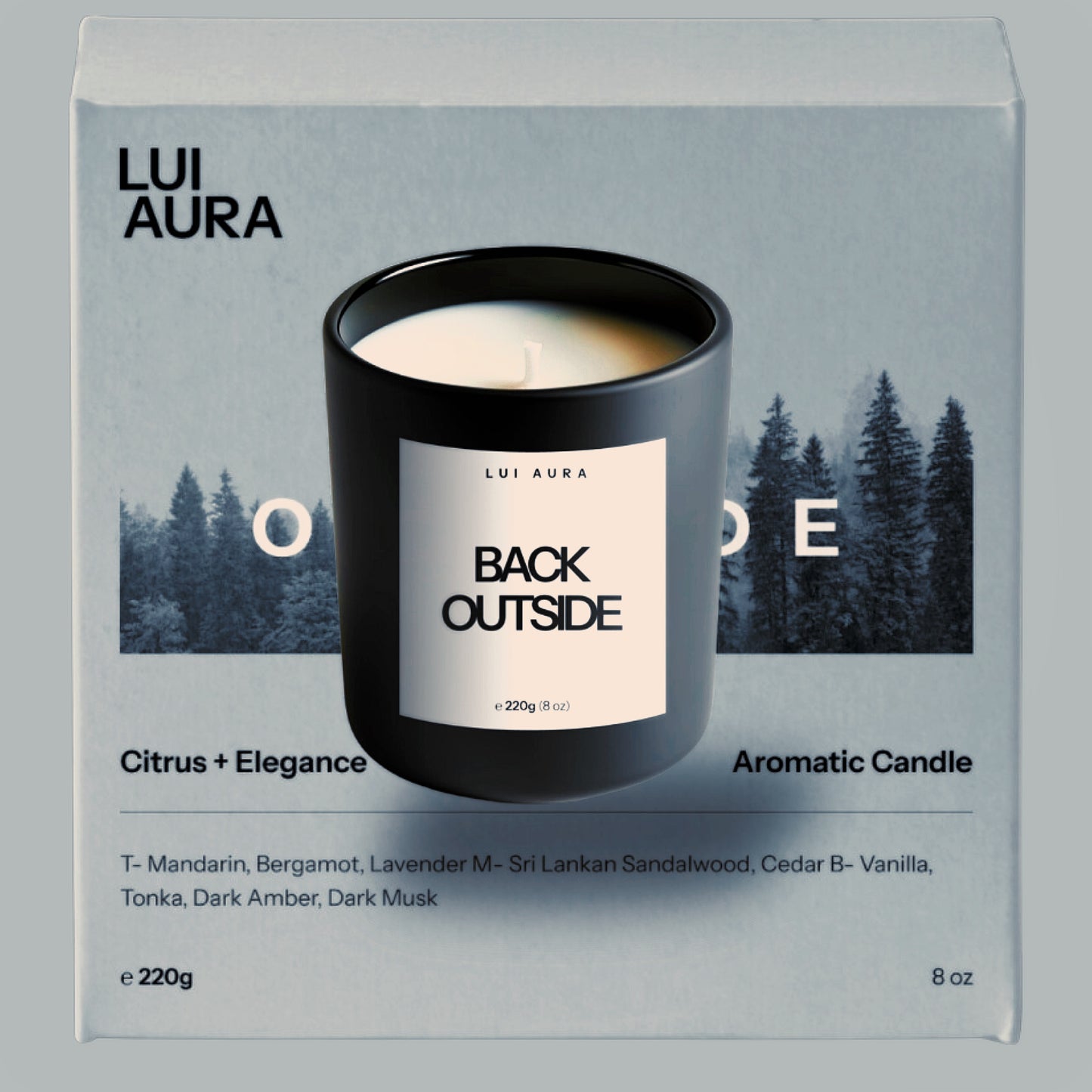 LUI AURA x BACK OUTSIDE CANDLE SET - (8oz Standard)