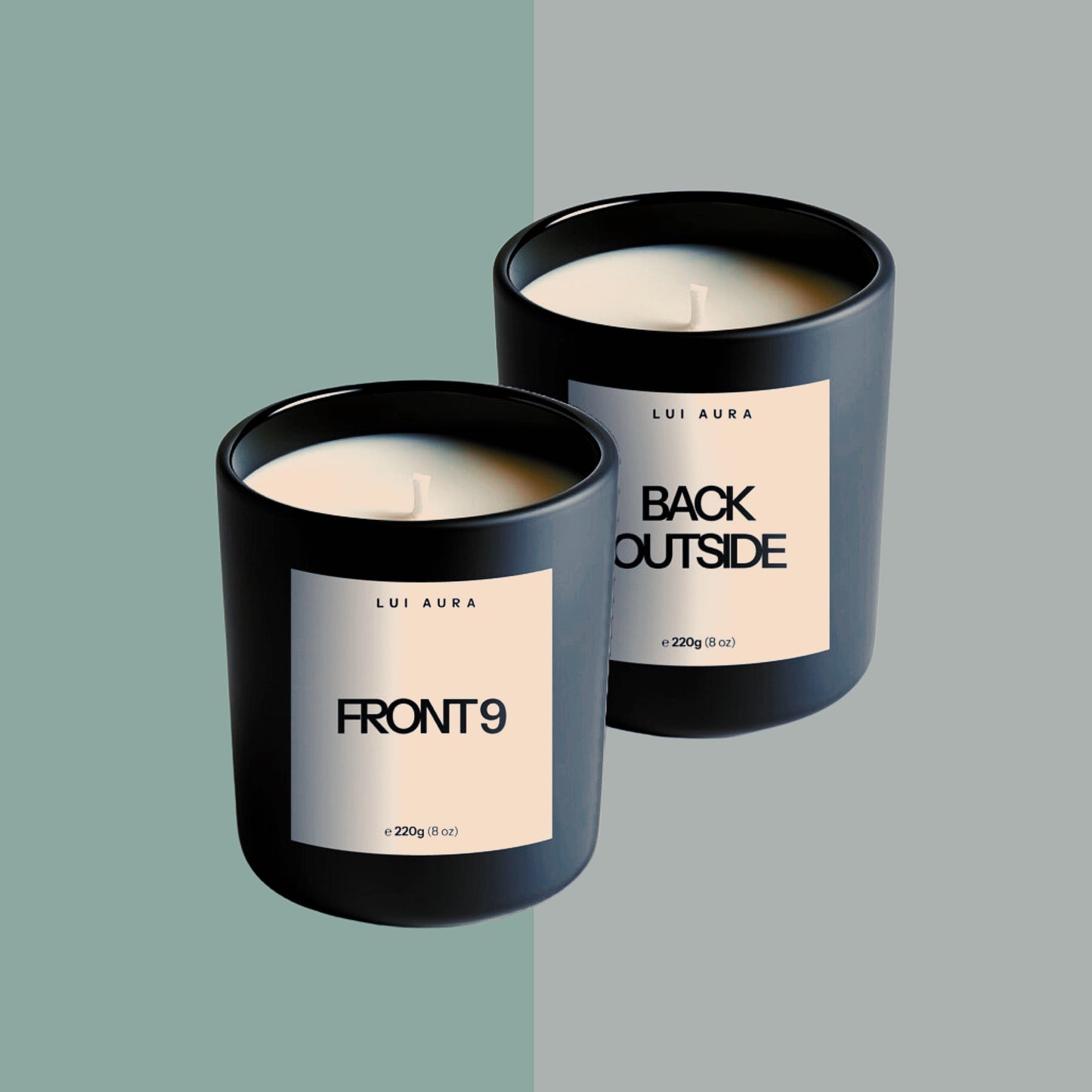 FRONT9 x BACK OUTSIDE CANDLE SET - (8oz Standard)